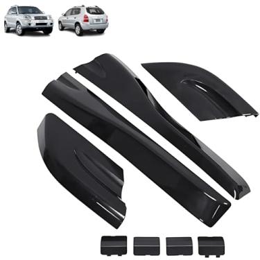 Imagem de Kit Jogo Moldura Acabamento Friso Teto Rack Hack Suporte Tucson 2005 2006 2007 2008 2009 2010