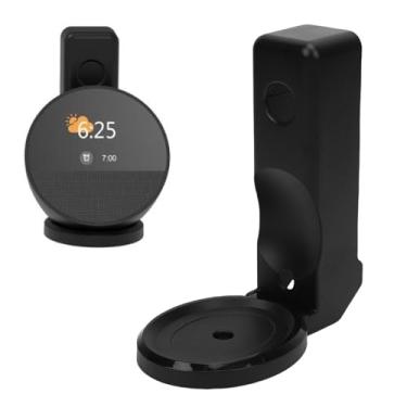 Imagem de Luqeeg Suportes de Parede para Alto Falantes, Sem Furos Prateleira para Alto Falantes com Gerenciamento de Cabos Estável Organizador de Parede para Mesas de Áudio Profissionais (Preto)