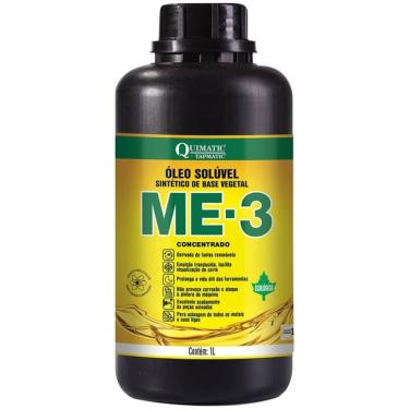 Imagem de Óleo Solúvel para Usinagem Sintético Vegetal ME 3 de 1 Litro - AN1 - TAPMATIC