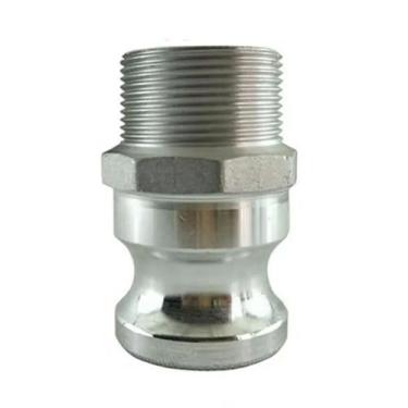 Imagem de 3/10.2 cm 2.5 cm 5.1 cm 6.3 cm 7.6 cm 10.2 cm 12.7 cm 15.2 cm BSPT rosca macho fêmea liga de alumínio encaixe de tubo conector adaptador de acoplamento rápido ranhura ranhura