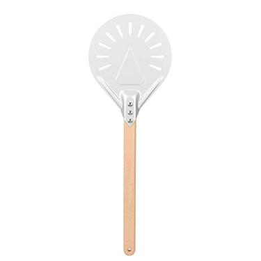 Imagem de Espátula de Pizza Com Alça Longa Destacável, Liga de Alumínio, ótima Ferramenta para Amantes Pizza, (Pizza perfurada de 8 polegadas (com 41 cm de)