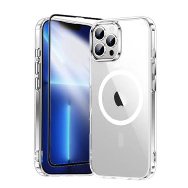 Imagem de Capa Capinha Case Magnética Carregamento por Indução E Película de Vidro 3d Para iPhone (iPhone 13 Pro)