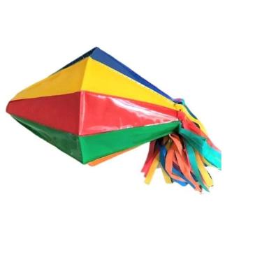 Imagem de 3 Mini Enfeite Decoração Balão Festa Junina Colorido 14Cm