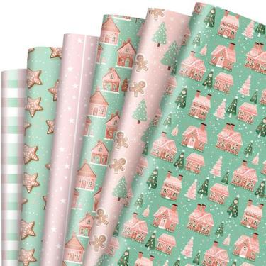 Imagem de Papel de embrulho de Natal JarthenaAMCS 12 folhas 50x70 cm