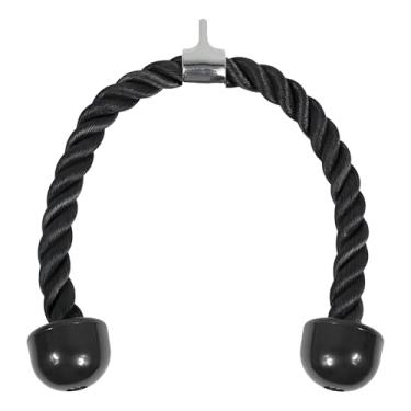 Imagem de JustGoFit Corda Para Tríceps Academia – Puxador de Cabo Cruzado – Polipropileno Resistente com Pegada Antiderrapante – 68cm