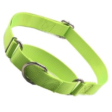 Imagem de Coleira verde martingale para cães, coleira gargantilha para cães não escorrega, coleira de treinamento para cães pequenos, médios e grandes, P