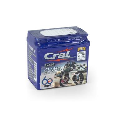 Imagem de Bateria Moto 5A 12V Selada Cral Polo Positivo Direito