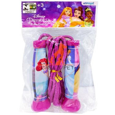 Imagem de Pular Corda Princesas Disney Brinquedo Infantil P/ Meninas