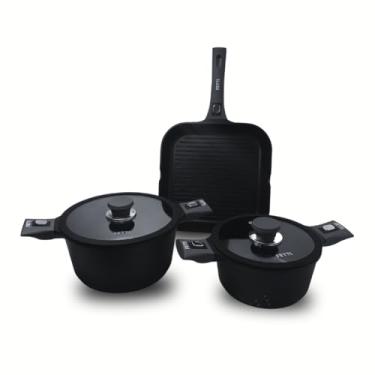 Imagem de Jogo De Panelas Fetti Yaizu Antiaderente Indução - 3 Peças