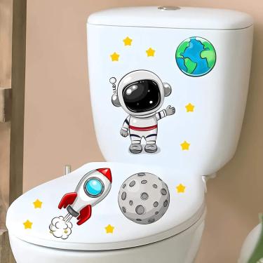 Imagem de Adesivo Para Vaso Sanitário Astronauta
