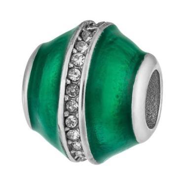 Imagem de Berloque de Aço Separador Green Glimmer Coleção Steel Dreams - Convex
