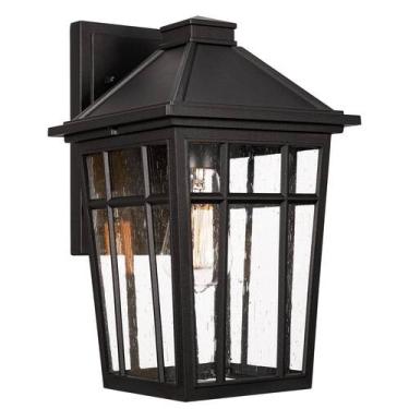 Imagem de Arandela de parede externa Darkaway 36 cm de alumínio impermeável pret