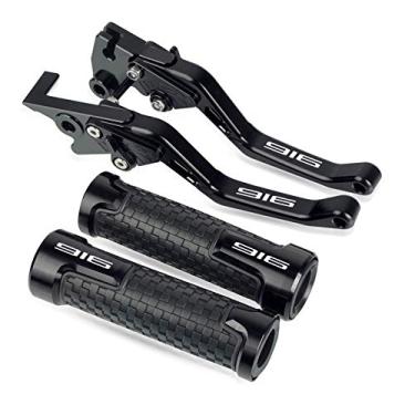 Imagem de Para Ducati 916 1998 Alavancas de embreagem de freio de alumínio CNC Alavancas de guidão Pegas de mão Acessórios de freio de mão Alavanca de embreagem de freio de motocicleta (Cor: Preto)