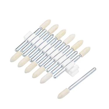 Imagem de uxcell cabeça de moagem com haste de polimento de bola de feltro de lã com haste, a18122900ux0549, 4mm