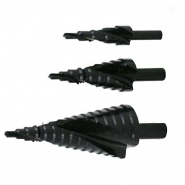 Imagem de WZFC 3 peças 4-32 mm HSS broca de cobalto aço nitrogênio espiral para cone de metal furo de haste triangular brocas de metal