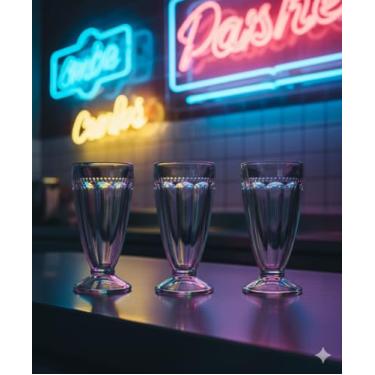 Imagem de Taça Milk-Shake Grande 390ml de Vidro | Copo para Milkshake, Sundae, Sobremesas, Drinks e Smoothies | Design Clássico e Elegante | Ideal para Casa, Festas e Restaurantes