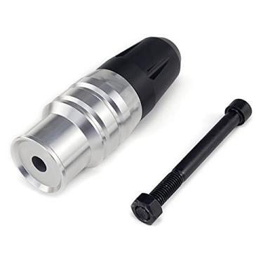 Imagem de XLYJNB Para Yamaha TDM900 TDM850 2004-2015 Acessórios de motocicleta CNC Frame Crash Pads Escapamento Sliders Protetor de barra de colisão Proteção contra quedas (Cor: Prata)