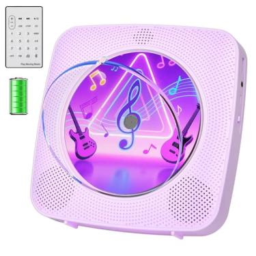 Imagem de Leitor de CD Kegaudio Portátil Bluetooth Recarregável 1800mAh 19x19x3c