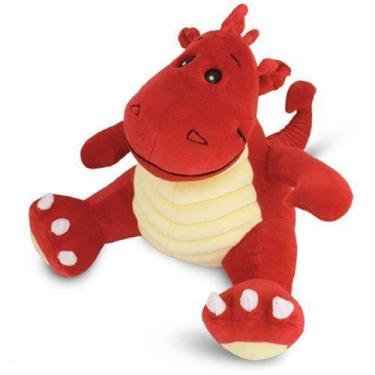 Imagem de Dinossauro de Pelúcia Dino Vermelho 24 cm Antialérgico - CTX Pelúcia