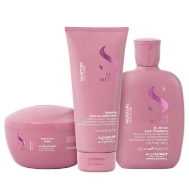 Imagem de Kit Alfaparf Semi Di Lino Moisture - Shampoo 250ml + Leave in Condicio