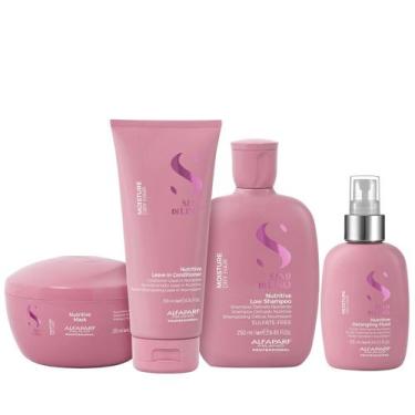 Imagem de Kit Alfaparf Semi Di Lino Moisture - Shampoo 250ml + Leave in Condicio