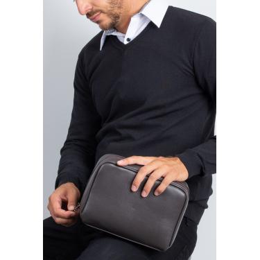 Imagem de Necessaire porta Bíblia em couro 19,5x25x9cm