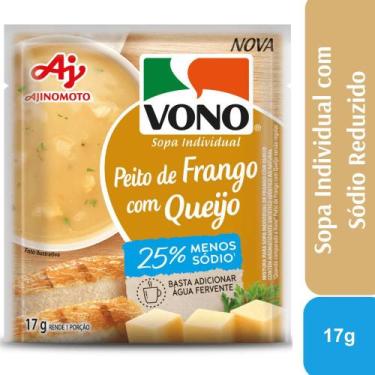 Imagem de Sopa cremosa VONO Sabor Peito de Frango com Queijo Menos Sódio 17g - A