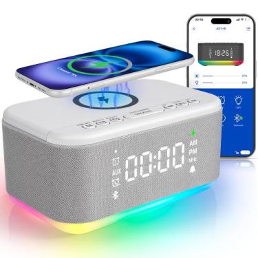 Imagem de Rádio Despertador Fansbe Smart Bluetooth Bedroom Grey