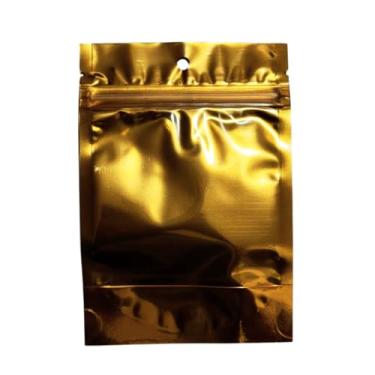 Imagem de Saco Hermético Metalizado C/Visor 9x15cm Dourado C/ 75pcs - Dourado