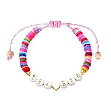 Imagem de Poxtex Presentes de irmã mais velha para meninas, pulseira de irmã mais velha, para crianças, filhas, sobrinhas, roupas combinando, joias para meninas, irmã mais velha, berloque, presentes de