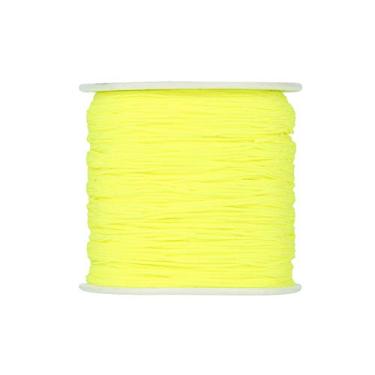 Imagem de 100 jardas/rolo 0,8 mm fios trançados de nylon verde amarelo chinês cordão para joias cordão de miçangas para artesanato faça você mesmo Kumihimo pulseiras de macramê para fazer suprimentos