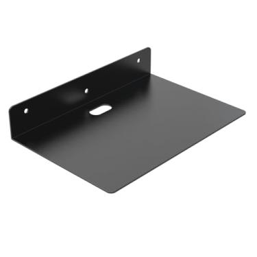 Imagem de Pequena prateleira de metal para livros, prateleiras flutuantes para pendurar na parede, prateleira de canto de garagem de armazém para banheiro / sala de estar / quarto / cozinha decoração de parede