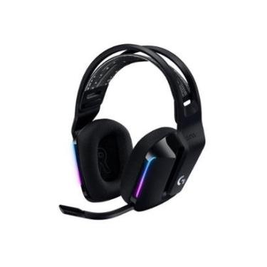 Imagem de Headset Gamer sem Fio Logitech G733 7.1 Dolby Sorround G HUB Drivers Pro-G 40mm RGB Preto 981-000863-Unissex