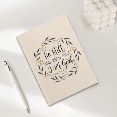 Imagem de Caderno cristão, presentes cristãos para mulheres, cadernos de diário A5 para anotações de escritório, caderno de diário bíblico de 21 x 14,7 cm, versículo bíblico, planejador de oração das escrituras