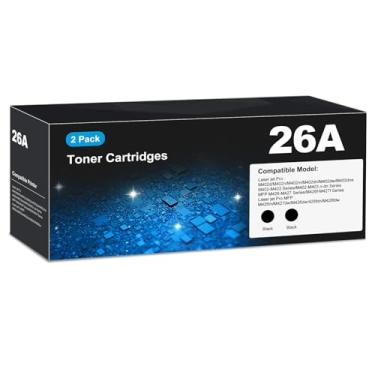 Imagem de Cartuchos de toner CF226A 26A pretos (pacote com 2) para HP 26A 26X CF226X, cartuchos de toner Laser Jet M402n M426fdw, CF226 para Laser Jet pro M402n M426fdw M402dn M402dw M402m Pro MFP M4277 dw M42