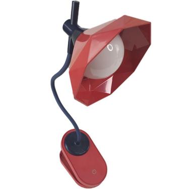 Imagem de Luminaria De Mesa Com Garra Diamante Articulavel Led 3 Cores