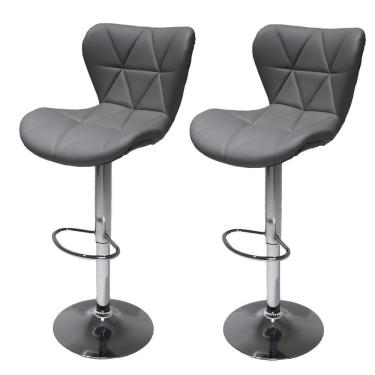 Imagem de Kit 2 Banquetas Giratórias Formiga Cinza