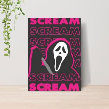 Imagem de Genérico, Quadro Ghost Face Panico Terror A4 | Placa MDF 13