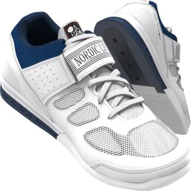 Imagem de Tênis de levantamento de peso Nordic Ideal para Crossfit & Gym – Tênis masculino – VENJA 1 ano de garantia, Branco, 7