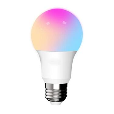 Imagem de Lâmpadas LED WiFi de 9 W 2500 K-7000 K Luzes frias e quentes RGB Efeitos de ilnação Controle remoto por aplicativo Controle de voz E27 110 V-260 V Compatível com Assistente/Alexa/IFTTT