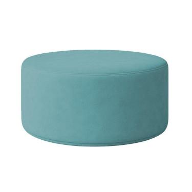Imagem de Puff Redondo Cartagena 1 Metro Boucle - 7 Decor Azul Turquesa
