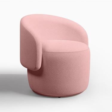 Imagem de Poltrona Orgânica Beatriz Veludo Elegante - 7 Decor Rosa