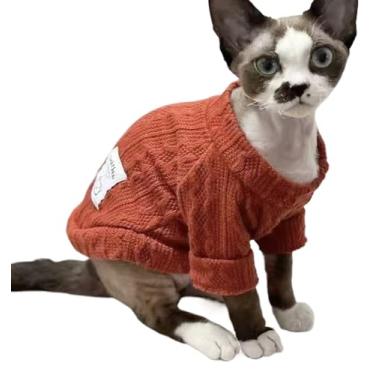 Imagem de Roupas de gatinho, suéteres para cães e gatos, para animais de estimação, fantasia de outono e inverno, casaco para gatos pequenos, médios, cães, meninas, meninos, serve de 1 a 10 kg