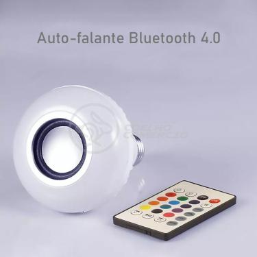 Imagem de Lâmpada Led 12W E27 Rgb Colorida Com Caixa De Som
