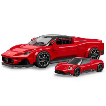 Imagem de Hot Wheels Jogo de Construção Speed Maserati MC20 Mattel
