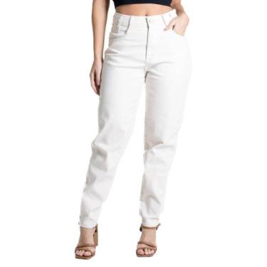 Imagem de Calça Sarja Sawary Mom - 281847 - Areia 44, Bege, 44