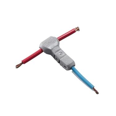 Imagem de T-21 100PCS T Tipo Junta 18AWG 0,75 mm Fio de Rosca 23~20AWG 0,3~0,5 mm Cabo Conector de Fio Terminais de crimpagem de emenda rápida