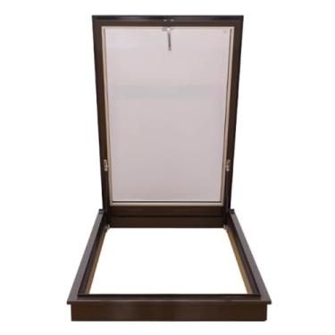 Imagem de Janela de telhado e claraboia Porão Porta de Iluminação Diurna Janela de Alumínio Visualização de Telhado Multiangular, Cobertura de Claraboia de Telhado Plano Inclinado Sótão Quarto de Sol (80°