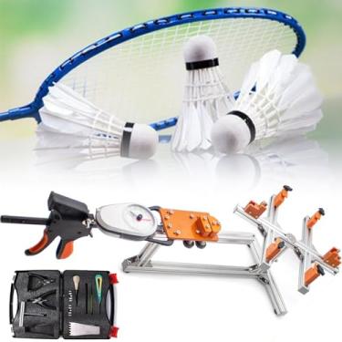 Imagem de Máquina de amarrar de raquete DIY de liga de alumínio, máquina de amarrar moldura de raquete DIY para raquete de squash, raquete de tênis ou raquete de badminton, montagem de 6 pontos