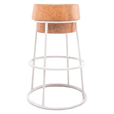 Imagem de Espreguiçadeira, banco de bar de ferro forjado, cadeira de recepção, banqueta de bar minimalista moderna, banco de bar americano, banco alto com pedais para casa